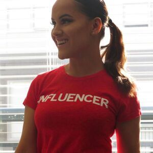 Express Women's Red and Orange T-shirt